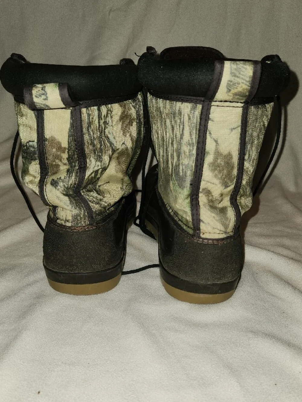 Aspen Sport Men's Waterproof Camouflage Duck Boots - Black & Green